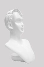 Mannequin Necklace Earring Display Bust Jewellery Holder Stand (White) - Image 5
