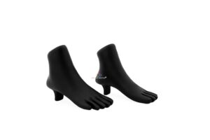 Mannequin Anklet Payal Mannequin Leg Foot Jewellery Display Stand Holder (Sold as a Pair) (White with Heel)