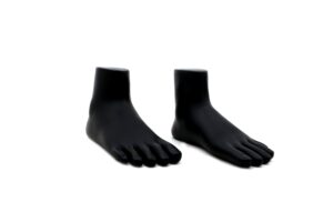 Mannequin Anklet Payal Mannequin Leg Foot Jewellery Display Stand Holder (Sold as a Pair) Black - Image 3