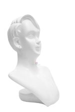Mannequin Necklace Earring Display Bust Jewellery Holder Stand (White) - Image 4