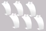 Jewellery Necklace Display Stand (COMBO 6 PCS) (10 INCH) (WHITE)