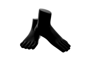 Mannequin Anklet Payal Mannequin Leg Foot Jewellery Display Stand Holder (Sold as a Pair) Black