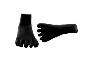 Mannequin Anklet Payal Mannequin Leg Foot Jewellery Display Stand Holder (Sold as a Pair) Black - Image 2