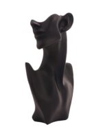 Plaster Of Paris Plastic Jewellery Necklace Earring Display Stand Bust Half Side Face 10 Inch - Image 2