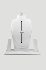 White Polish Acrylic Necklace Display Stand 8 Inch