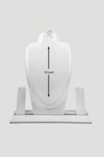 White Polish Acrylic Necklace Display Stand 10 Inch