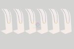 Jewellery Necklace Display Stand, Mangal Sutra Stand, Chain Stand (COMBO 6 PCS) (12 INCH) (WHITE)