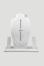White Polish Acrylic Necklace Display Stand 12 Inch
