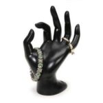 Mannequin OK Hand Finger Jewellery Glove Ring Bracelet Display Stand Holder Mannequin (BLACK) - Image 7