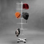 Metal 7 Layered Rotating Jewellery, Chains, Earrings, Bracelet, Necklace Stand For Display (White) - Image 4