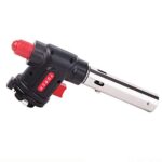 Camping Welding Gas Torch Blow Torch Flame Gun Butane (Silver-Black) - Image 5