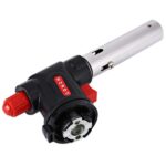 Camping Welding Gas Torch Blow Torch Flame Gun Butane (Silver-Black)