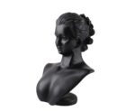 Plaster Of Paris Plastic Jewellery Necklace Earring Display Stand Bust Half Face (Black 10-INCH) - Image 2