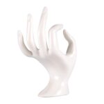 Mannequin OK Hand Finger Jewellery Glove Ring Bracelet Display Stand Holder Mannequin (WHITE) - Image 2