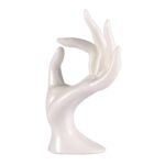 Mannequin OK Hand Finger Jewellery Glove Ring Bracelet Display Stand Holder Mannequin (WHITE) - Image 3