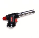 Camping Welding Gas Torch Blow Torch Flame Gun Butane (Silver-Black) - Image 3
