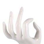 Mannequin OK Hand Finger Jewellery Glove Ring Bracelet Display Stand Holder Mannequin (WHITE) - Image 4