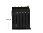 Black Polish Acrylic Necklace Display Stand 9 Inch 12 Steel Hooks - Image 3