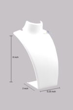 Jewellery Necklace Display Stand (COMBO 12 PCS ) (8-INCH) (WHITE) - Image 2