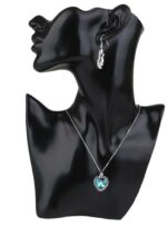 Plaster Of Paris Plastic Jewellery Necklace Earring Display Stand Bust Half Side Face 10 Inch - Image 5