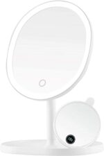 Led Makeup Mirror Glass Table top Vanity Mirror on Stand (USB) - Image 4