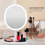 Led Makeup Mirror Glass Table top Vanity Mirror on Stand (USB)