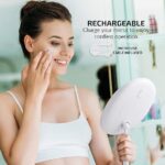 Led Makeup Mirror Glass Table top Vanity Mirror on Stand (USB) - Image 5