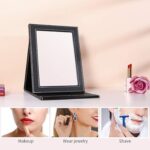 Book Makeup Mirror Glass Iron Square Table top Vanity Mirror on Stand 10"x 8" INCH