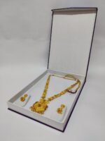 Jewellery Necklace Earring Pendant Half Set Box 8"x 11" INCH (Purple) - Image 3