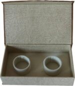 Jewellery Velvet Double Bangle Box 7"x 4" Inch Golden