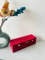 Pendent Heavy Velvet Storage Box, Display Box (Folding) (16) (Brown) - Image 2