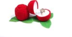 Red Velvet Jewelry Display Ring Rose Box Combo (Pack of 8) - Image 4