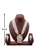 Heavy Sued Velvet Jewelery Necklase Earing Display Stand 8 Inch (Brown)