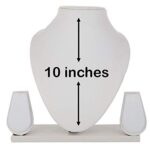 Jewellery Necklace Earring Display Stand 10 Inch White