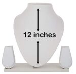 Jewellery Necklace Earring Display Stand 12 Inch White
