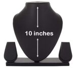 Jewellery Necklace Earring Display Stand 10 Inch Black