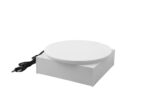 Electric Solar Powered Rotating 360 Degree Jewellery Ring Bracelet Mobile Phone Watch Display Stand (White) - Image 3
