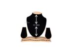 Jewellery Necklace Display Stand Wooden Polish 12 Inch BLACK - Image 2