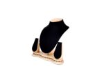 Jewellery Necklace Display Stand Wooden Polish 9 Inch Black - Image 2