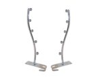 5 Jali Rod Stainless Stell Hook Wall Drope Hanger/Shop/Showroom (Pack of 2) Door Hanger