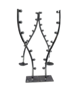 7 Ball 9 Ball Rod Stainless Stell Hook Wall Drop Hanger/Shop/Showroom (Pack of 4) Door Hanger
