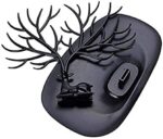 Jewellery Deer Tree Stand Display Necklace Ring Earring Holder (Black) - Image 2