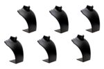 Jewellery Necklace Display Stand Combo (06 PCS) (06 INCH) (BLACK)