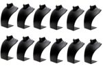 Jewellery Necklace Display Stand Combo (12 PCS) (06 INCH) (BLACK)