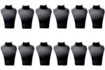Jewellery Necklace Display Stand Combo (12 PCS) (10 INCH) (BLACK)