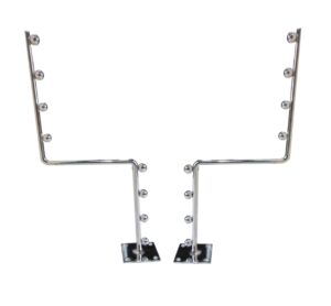Z Ball Rod Stand Stainless Steel Heavy Duty Display Hook Hanger with Hardware Fitting (Z Rod Combo 2 PCS)