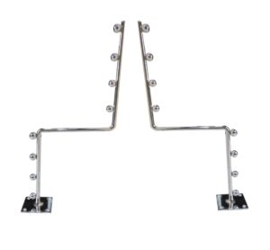 Z Ball Rod Stand Stainless Steel Heavy Duty Display Hook Hanger with Hardware Fitting (Z Rod Combo 2 PCS) - Image 2