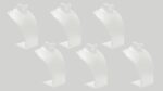Jewellery Necklace Display Stand Combo (06 PCS) (06 INCH) (WHITE)