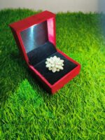 LED Light Velvet Jewellery Ring Box 3" x 3" INCH (Red) - Image 3