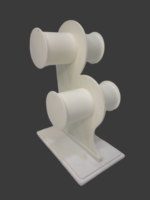 Plastic Bangle Display Stand White (2 Roll White) - Image 2